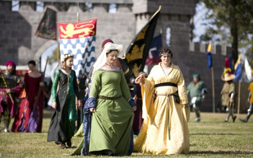Abbey Medieval Festival Women In Costume