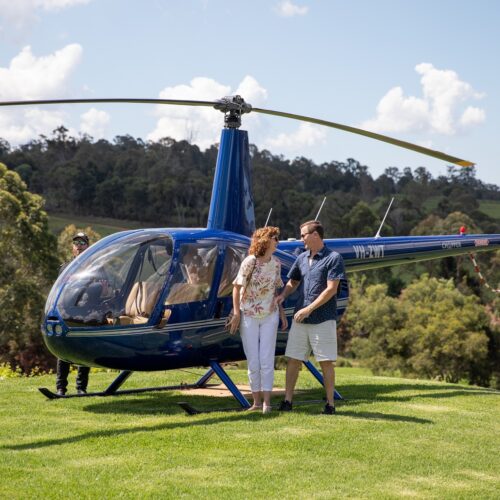 Ocean View Helicopter Tour Couple Landed Moreton Bay Region