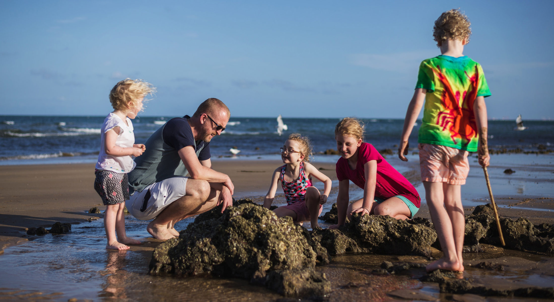 Redcliffe Moreton Bay Region Family Beach Rock
