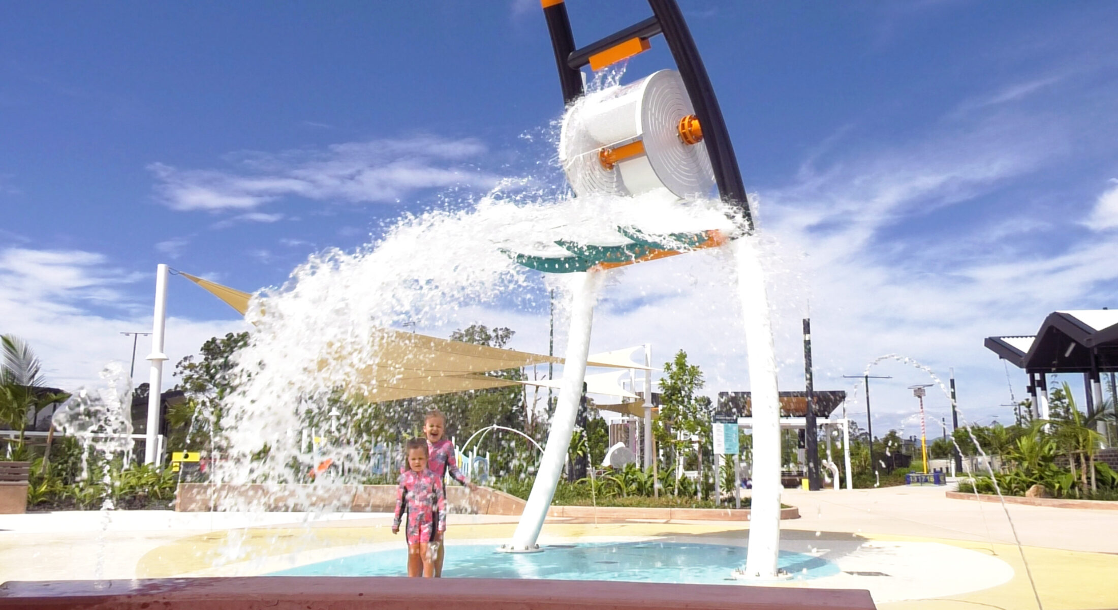 The Mill Playground Water Bucket Moreton Bay Region best playgrounds Brisbane best parks brisbane
