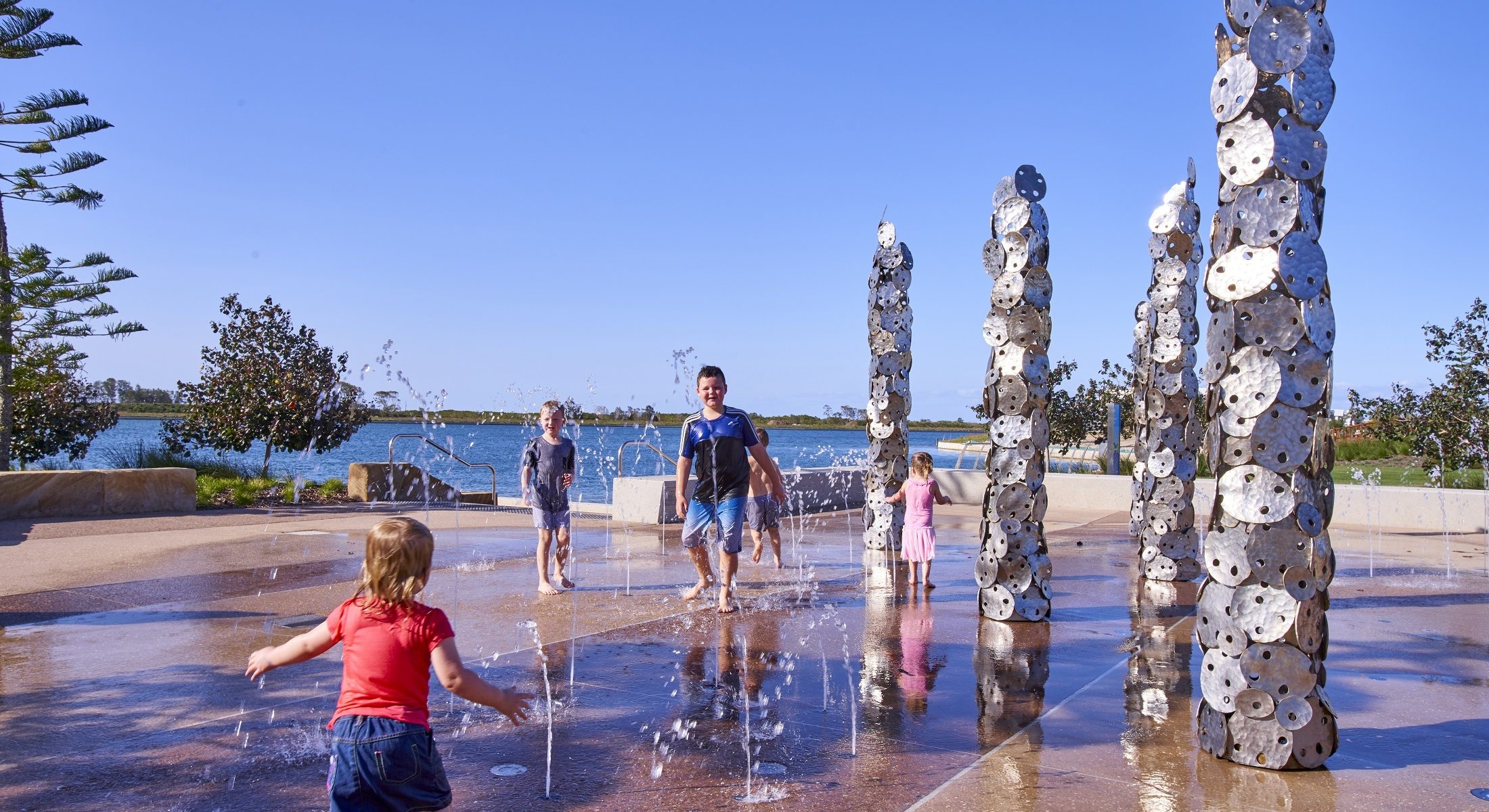 Newport Spinnaker Park All Abilities Playground Water Fountain Moreton Bay Region