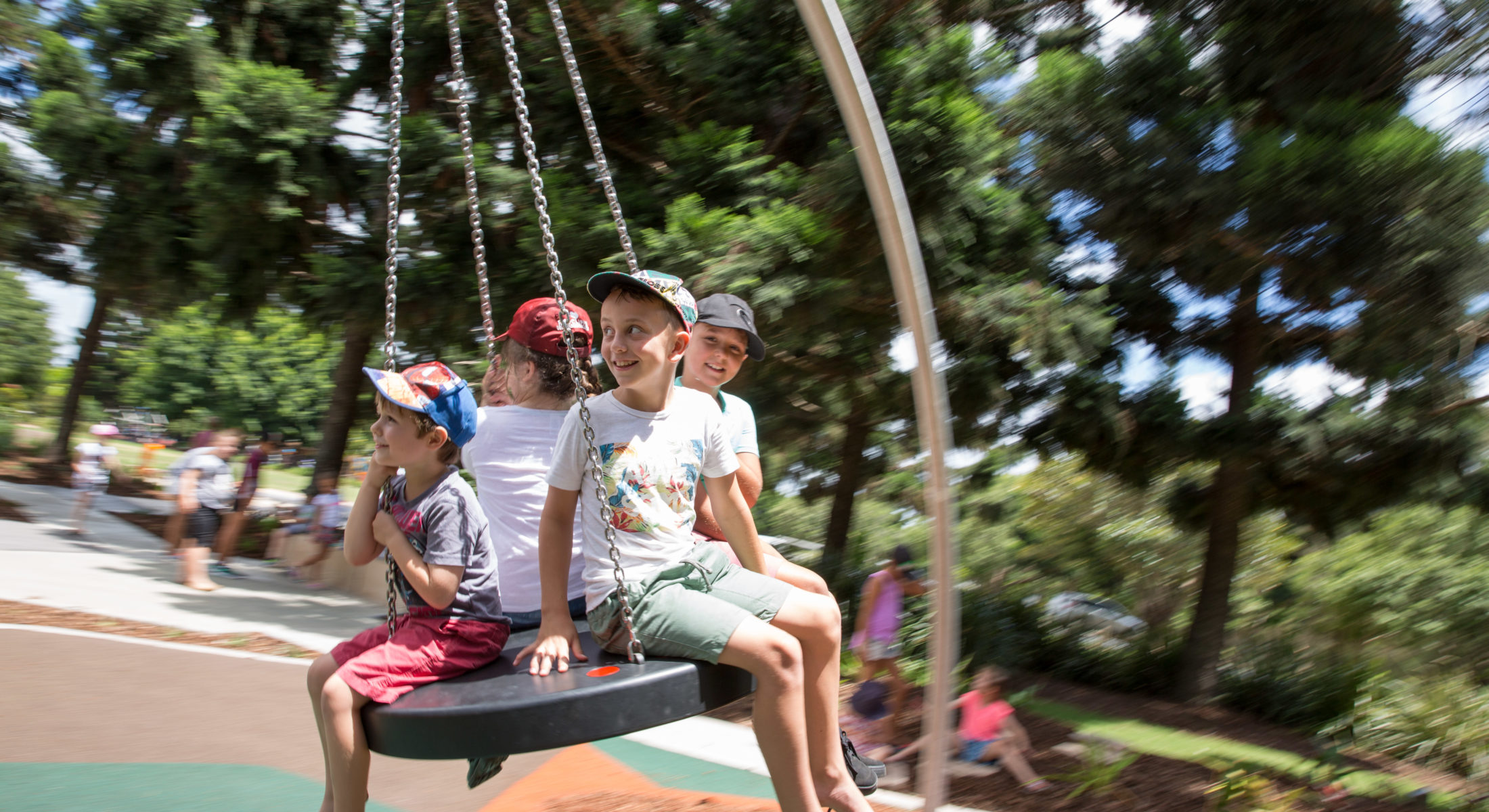 Kids Playing On Playground Pine Rivers Park Strathpine In Moreton Bay Region 23