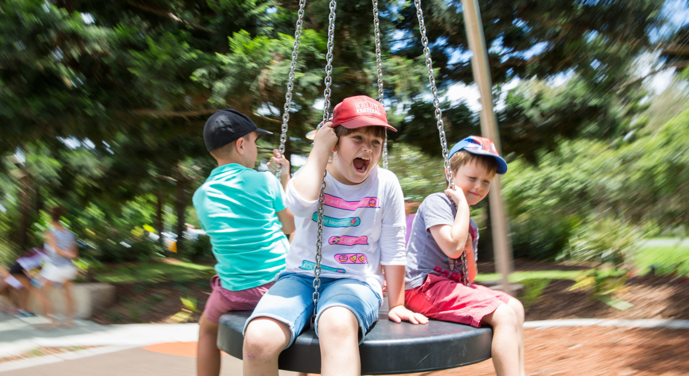 Kids Playing On Playground Pine Rivers Park Strathpine In Moreton Bay Region 24