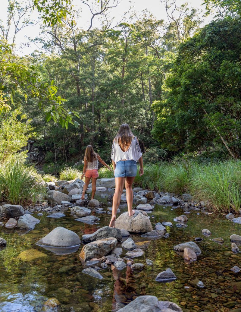 Stony Creek rockpools summer destination visit moreton bay region