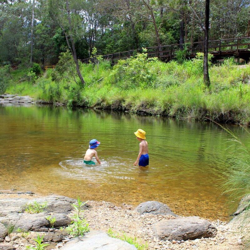 Bunya Crossing waterholes near Brisbane Moreton Bay Region credit brisbanefamilyexplorers
