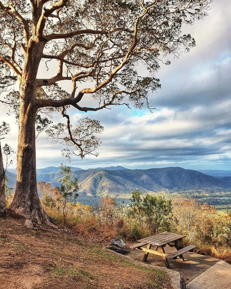 Jollys Lookout Mt Glorious Hinterland Picnic Spots near Brisbane Moreton Bay Redgion credit gin and garden