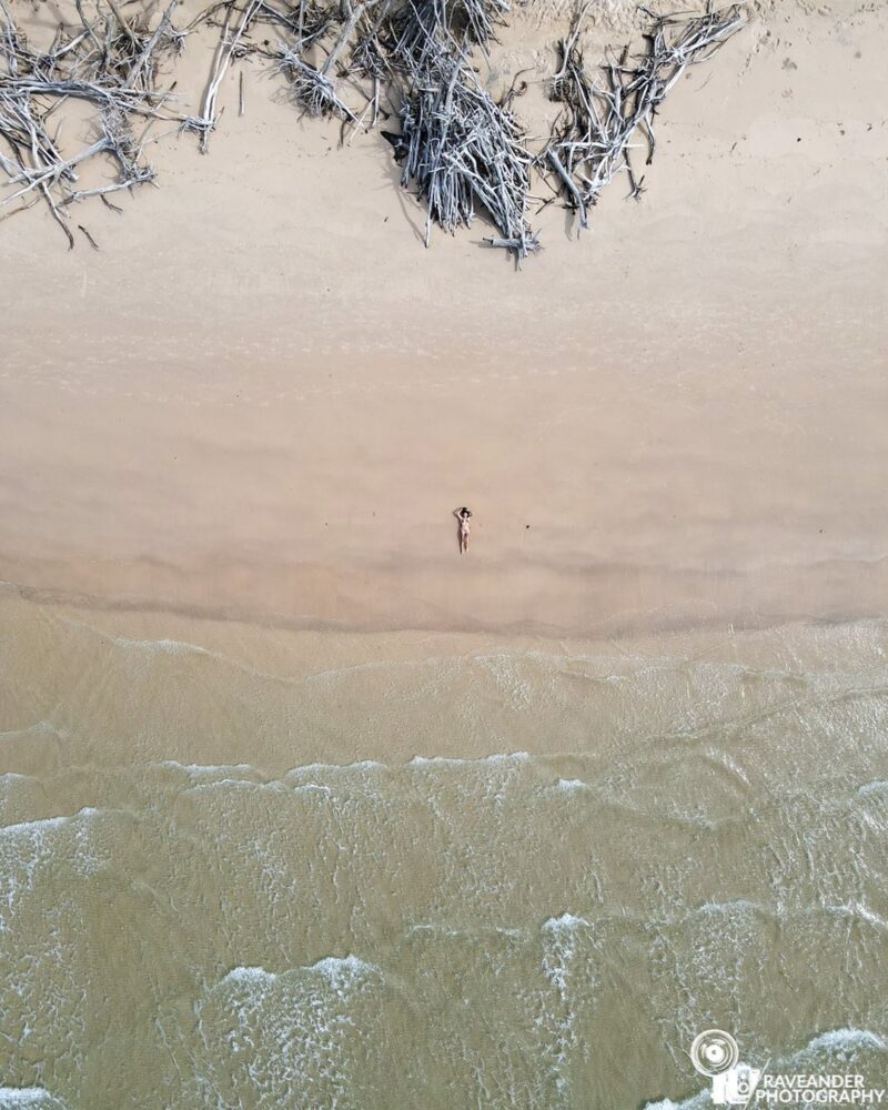 Aveanderaerialphotography instagram red beach bribie island