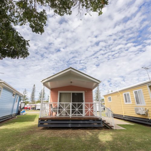 Scarborough Holiday Village Outisde Cabins Visit Moreton Bay Region